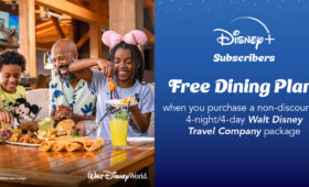 Disney+ Subscriber Free Dining Plan